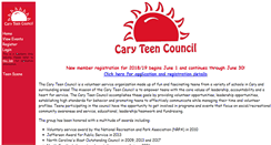 Desktop Screenshot of caryteencouncil.com